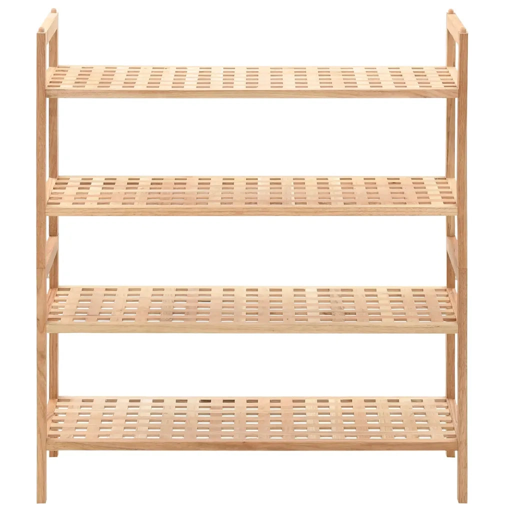 Scarpiera-Scaffale per scarpe in Legno Massello di Noce 69x26x81 cm