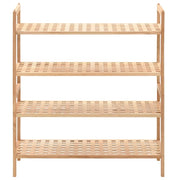 Scarpiera-Scaffale per scarpe in Legno Massello di Noce 69x26x81 cm