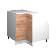 Mobile cucina angolare per sottotetto R-Line Rovere dorato/Bianco 75.6 cm con 1 porta, carcassa dell’armadio profondità 60 cm Vicco