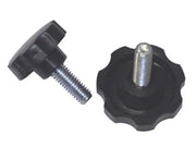 VOLANTINO CON PERNO FILETTATO IN ABS NERO- - ø volantino mm.30, perno M8 - 10 pezzi