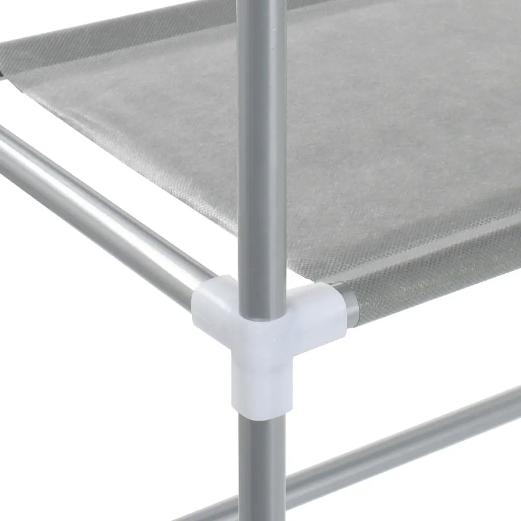 Scaffale per Lavatrice con 3 Ripiani Argento 69x28x169 cm CFW6997136