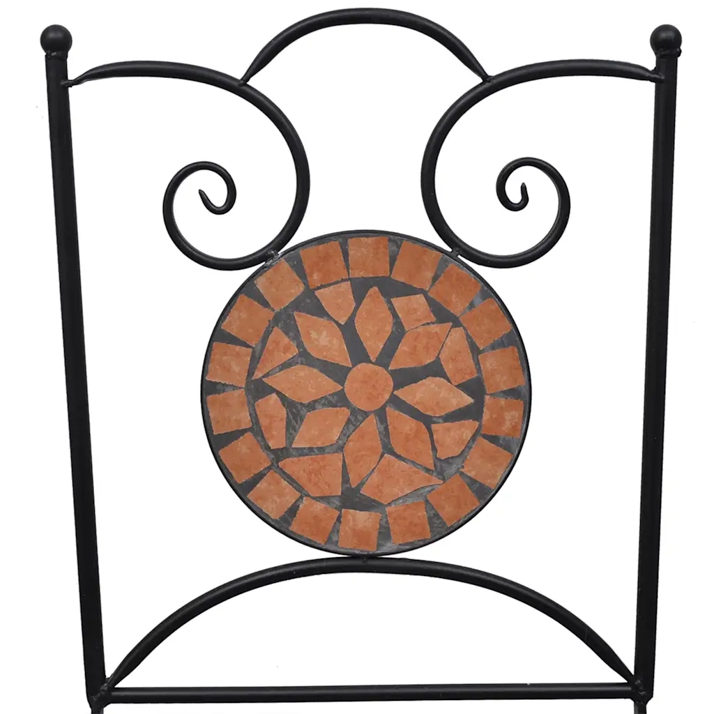 Set Bistrò 3 pz con Mosaico in Ceramica Terracotta 279412