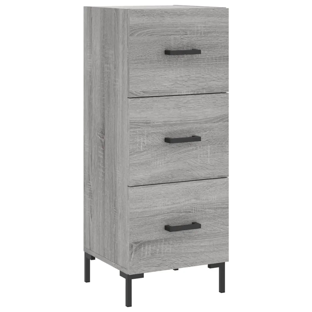 Credenza-Buffet-Armadio da cucina Grigio Sonoma 34,5x34x180 cm in Legno Multistrato 480501