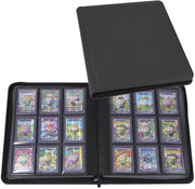 Leggenda binder con caricatore superiore - capacità 288 carte - 16 pagine - 9 riquadri per pagina - copertina PU - duraturo e elegante - album di raccolta