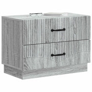 Comodino | Armadio da Notte | Mobiletto da notte con cassetto Grigio Sonoma 62 x 34,5 x 44,5 cm