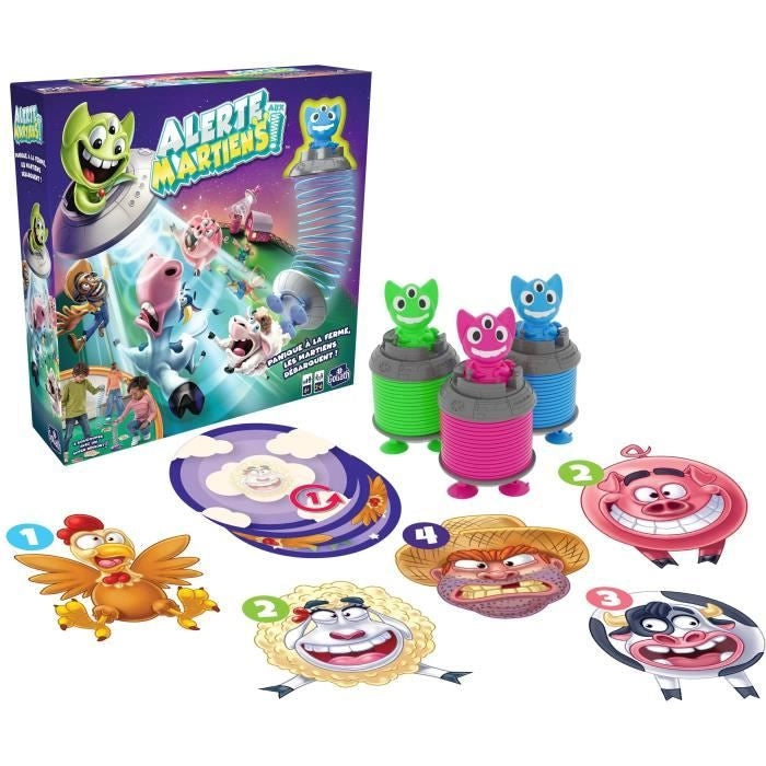 Giochi da tavolo - GOLIATH - Allerta i marziani - Elimina gli animali e guadagna punti! 6 anni