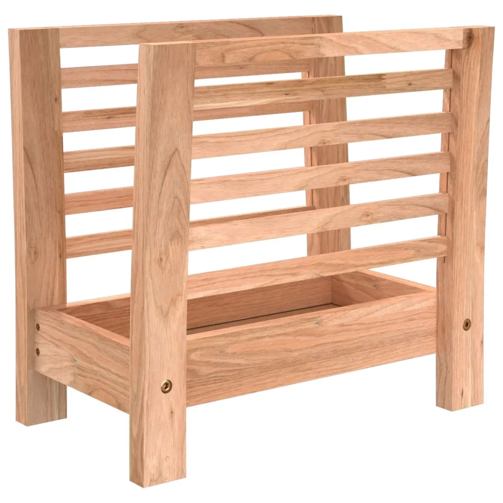 Portariviste 40x26,5x38,5 cm in Legno Massello di Noce 350348