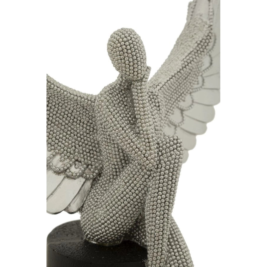 Scultura Fenice 1, Argento, Poliresina, 24x8x34 cm