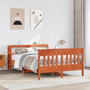 Letto senza Materasso Marrone Cera 150x200 cm in Legno di Pino 3306263