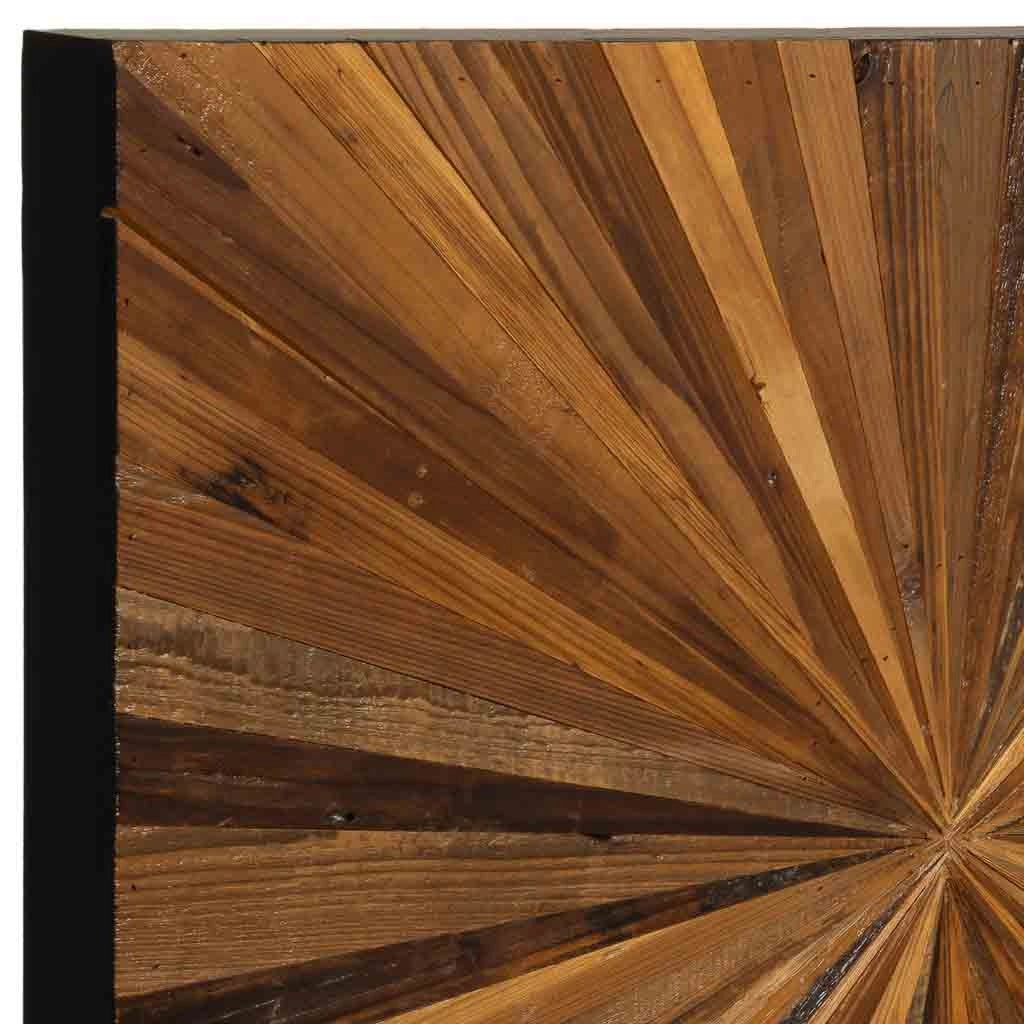 Testiera in legno di recupero marrone 160x7x100h cm