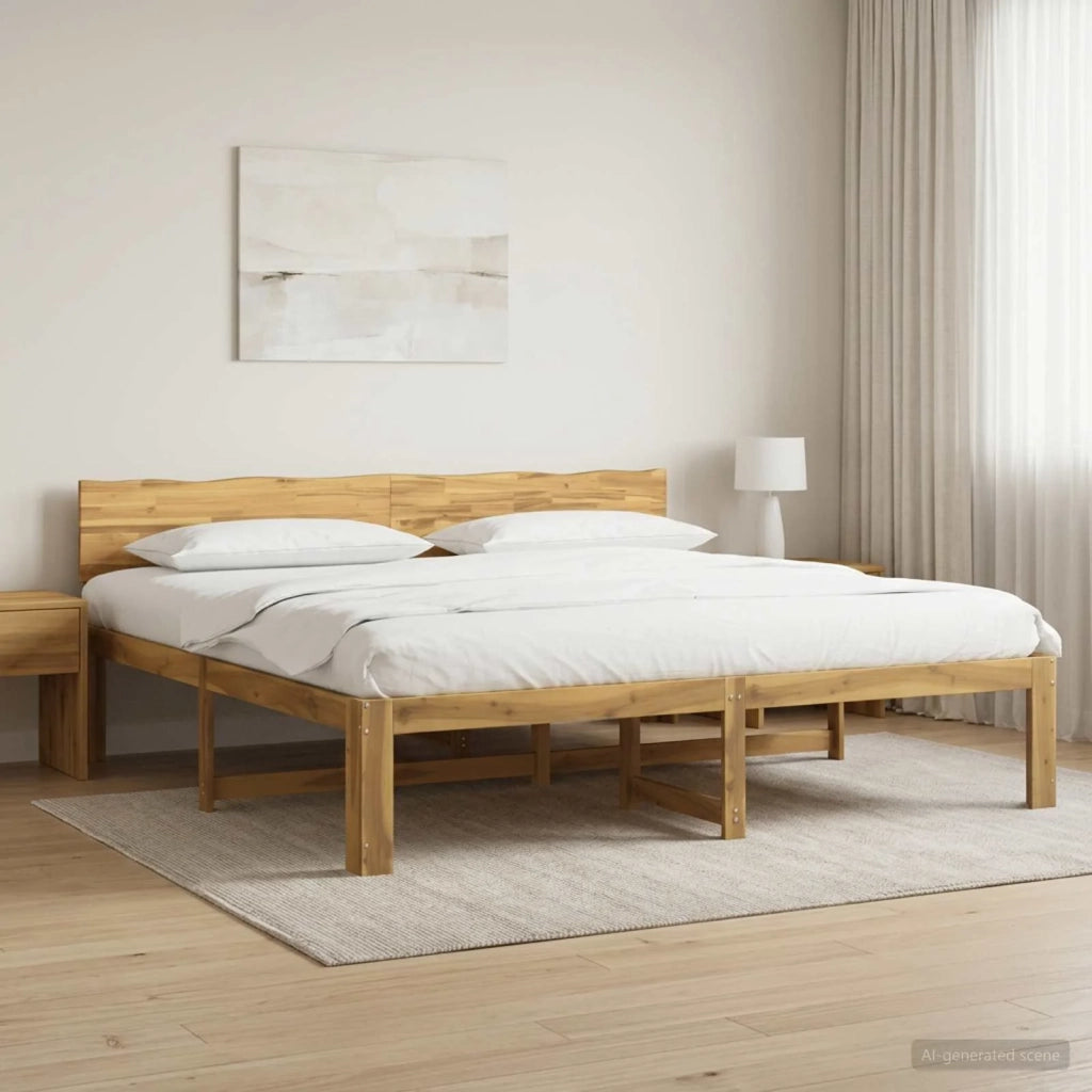 Letto matrimoniale con testiera ROSTOCK Bianco 180 x 200 cm 3405469