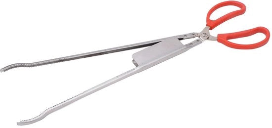 Manico di Vanga in Acciaio Inossidabile - Resistente al Calore - Manici in Plastica - Antiscivolo - 51 cm di Lunghezza - Leggero