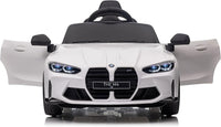 Macchina Elettrica per Bambini Licenza Ufficiale Bmw M4 10,8V 3,1Ah Bianco