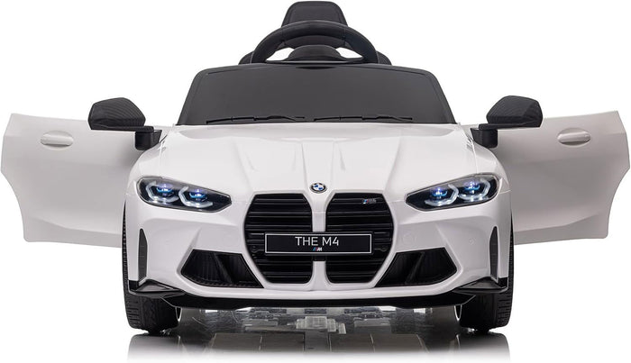 Macchina Elettrica per Bambini Licenza Ufficiale Bmw M4 10,8V 3,1Ah Bianco
