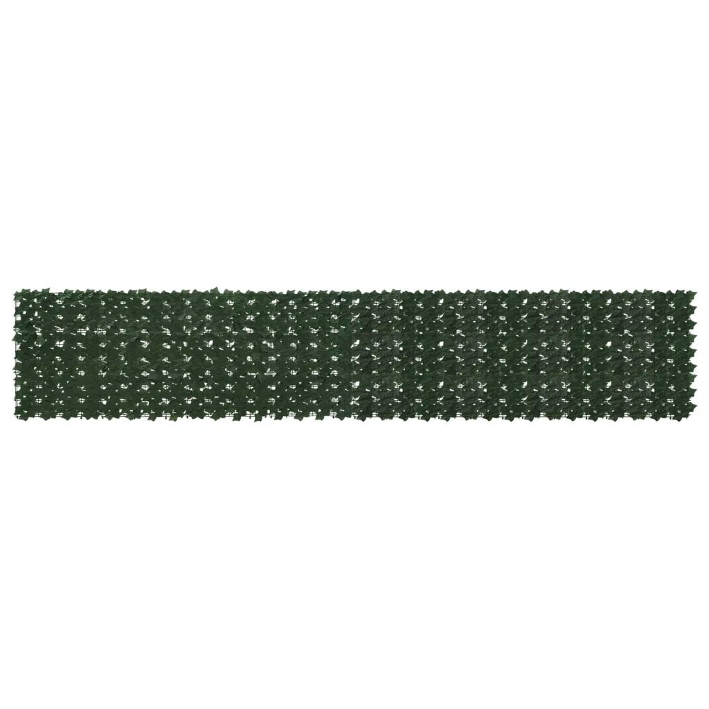 Schermo per balcone con foglie-Pannello per balcone Verde Scuro 400 x 75 cm