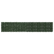 Schermo per balcone con foglie-Pannello per balcone Verde Scuro 400 x 75 cm