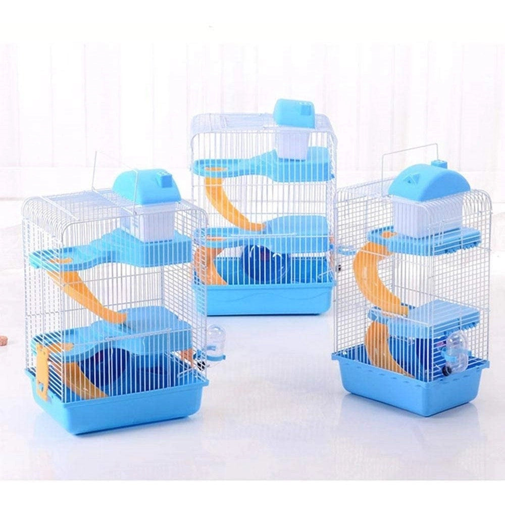 Trade Shop - Gabbia Per Criceti Criceto Portatile Casa A Più Livelli In Plastica 23x17x45 Cm -