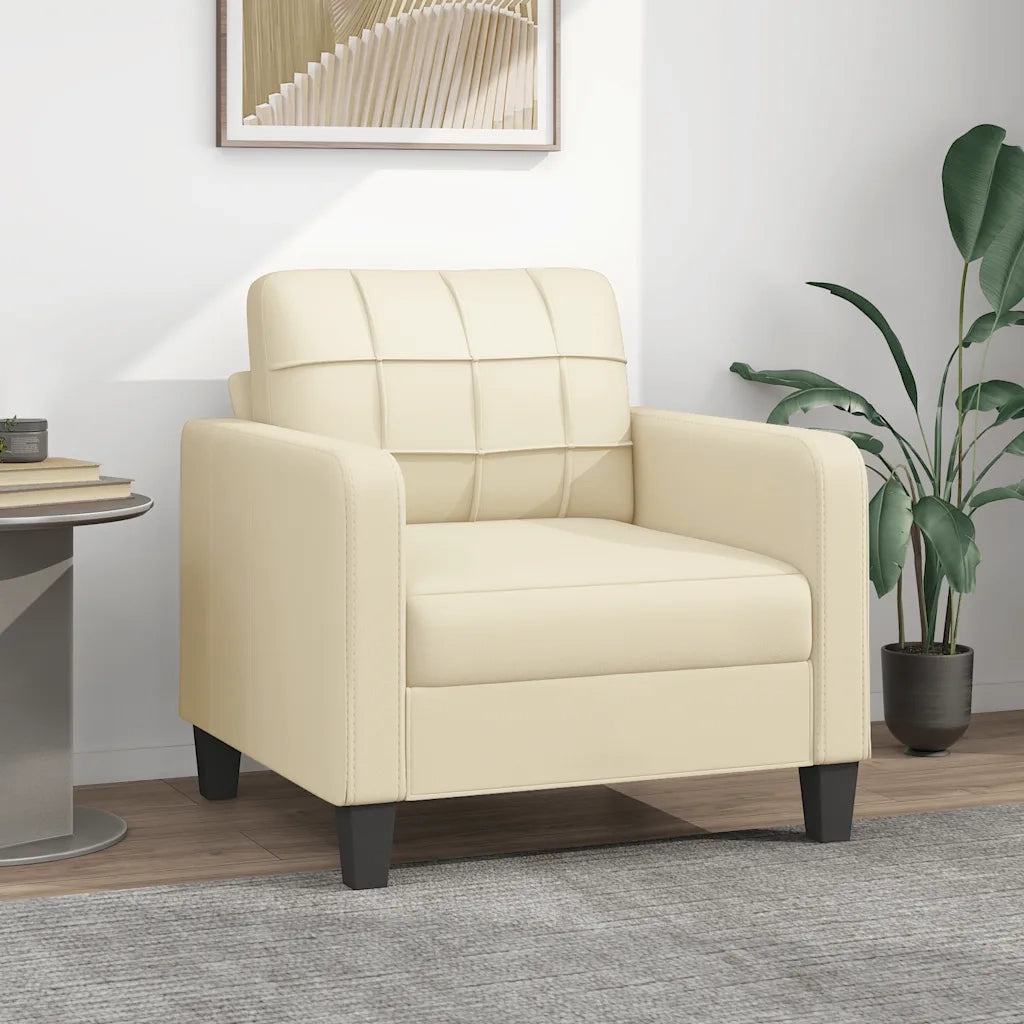 Poltrona Crema 60 cm in Similpelle 359108