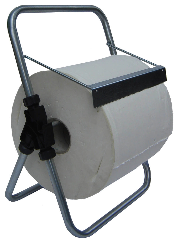Porta Rotolo a Cavalletto da Banco per Carta Asciugamani Multiuso 30 cm in Acciaio 8055E Agrati