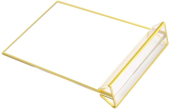 Fotolijst A5 Goud - Doppia Fotolijst - Tavolo Acrilico - 6 Pezzi - 13 x 18 cm - Frame Elegante in Oro - Sostegno per Fotografie