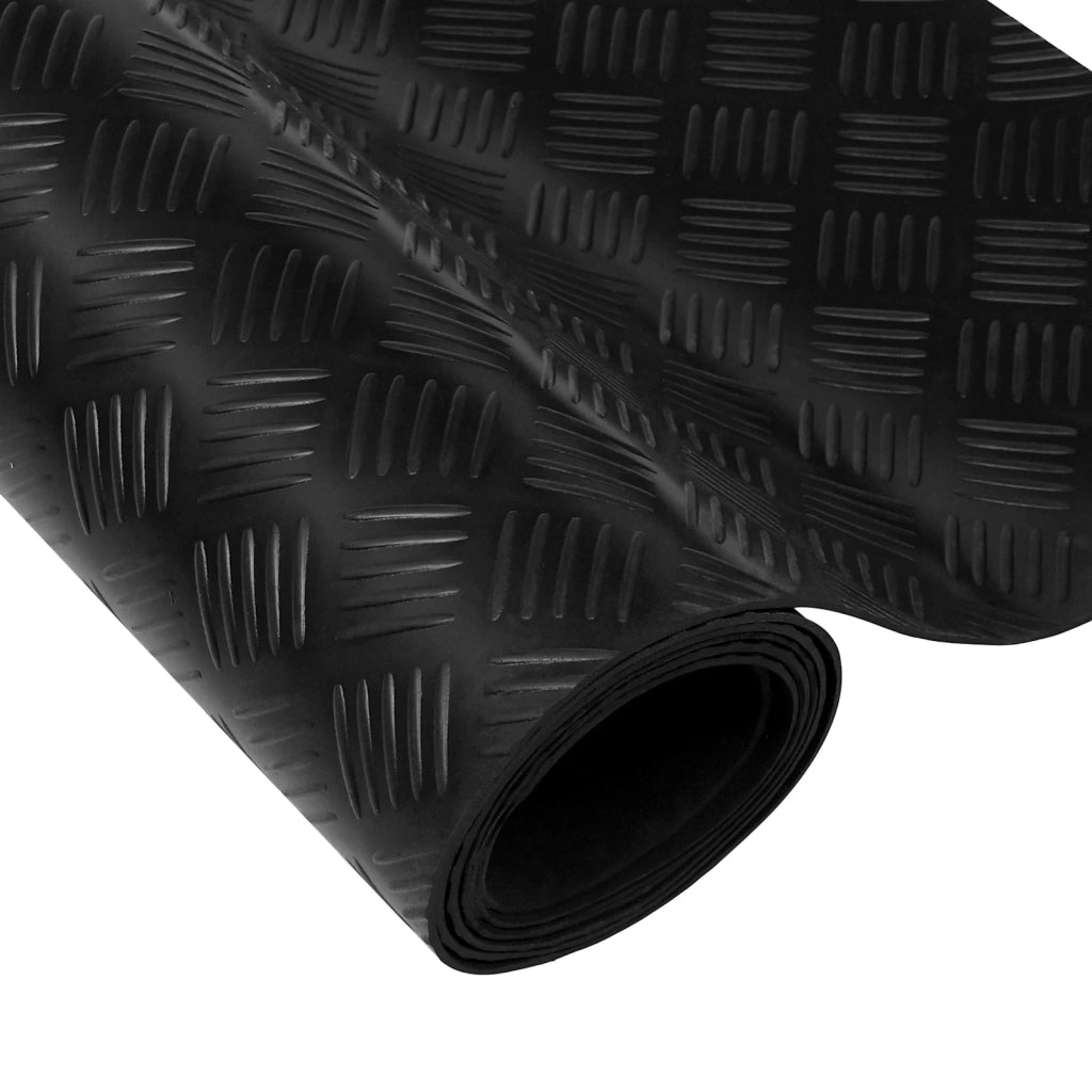 Tappeto per pavimento Nero 1 x 2 m Gomma 42046718