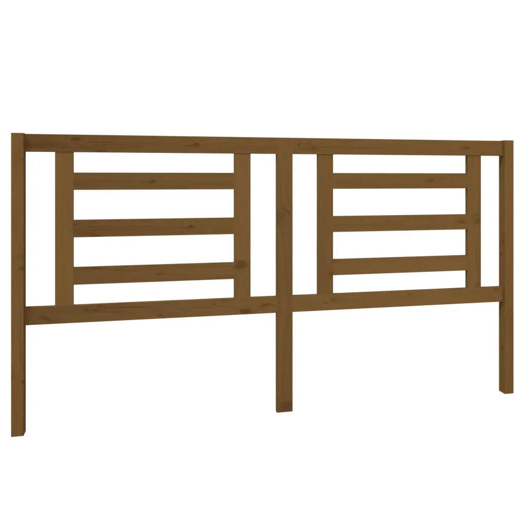 Testiera per Letto ambra 186x4x100 cm in Legno Massello di Pino