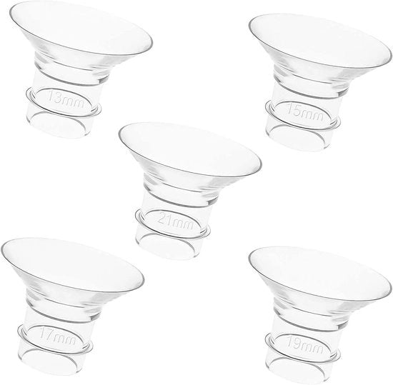 Kit di sostituzione di cuscinetti di silicone per borstello da 5 pezzi, compatibile con diametri 13/15/17/19/21 mm