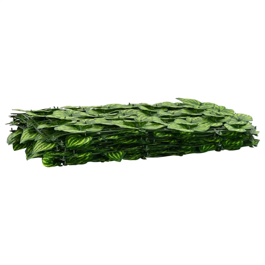 Paravento da Balcone | Schermo per balcone con foglie Verde e Giallo 300 x 75 cm