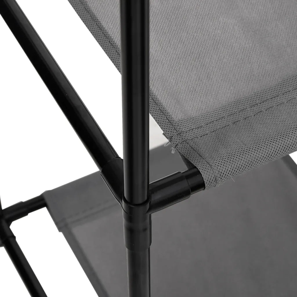 Mobile contenitore con 3 ampi cassetti 34 x 34 x 101 cm design semplice in acciaio grigio 02_0046933