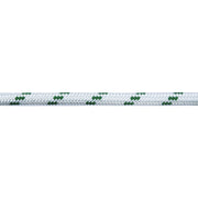 Corda in poliestere Ã˜ 10 mm. bianco con segnalino verde 50 mt.