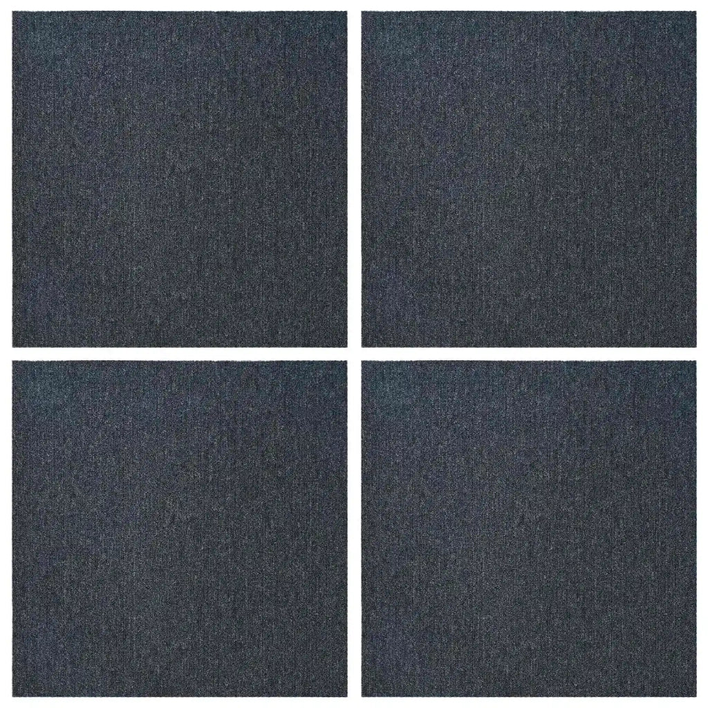 Piastrella per Tappeto Blu Grigio 50 x 50 cm 4 pz PP e Bitume CFW8621736