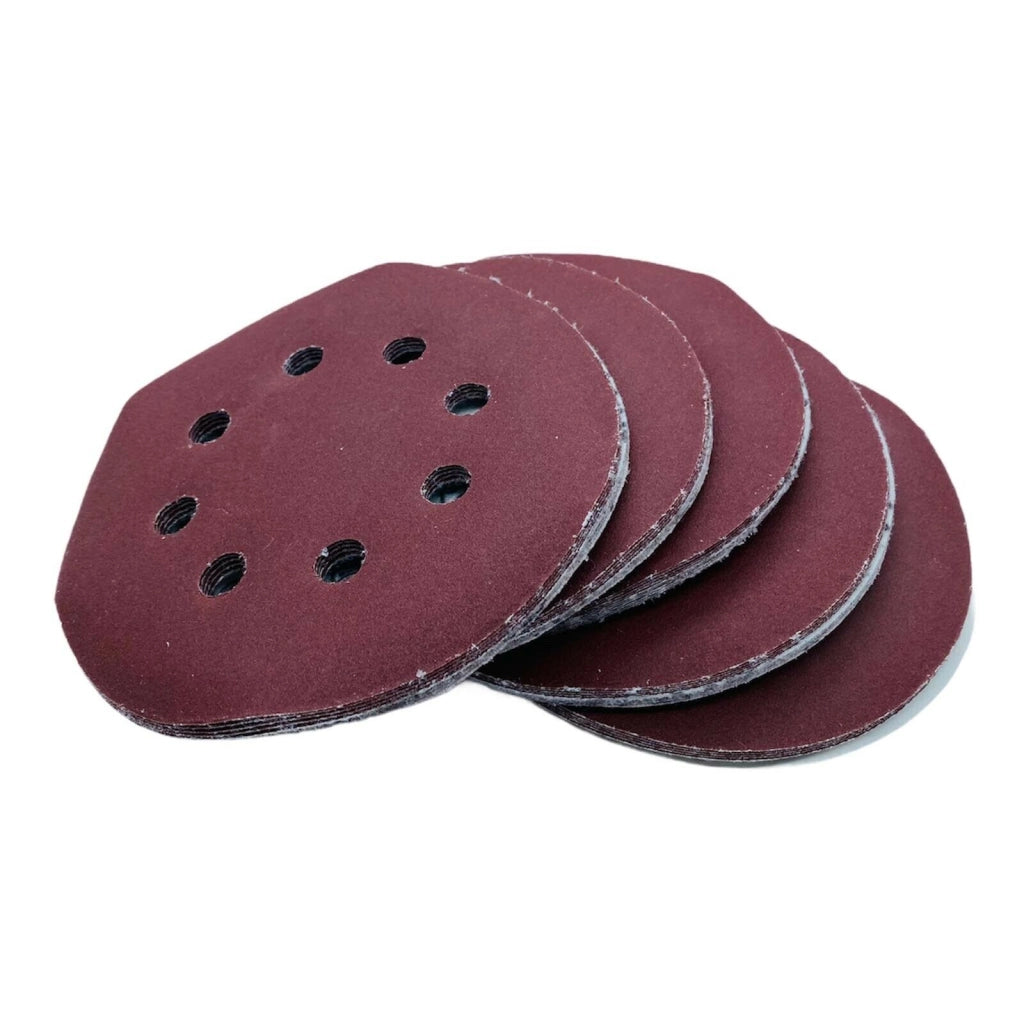 50 Dischi abrasivi con velcro per levigatrice orbitale diametro 125 mm 8 fori