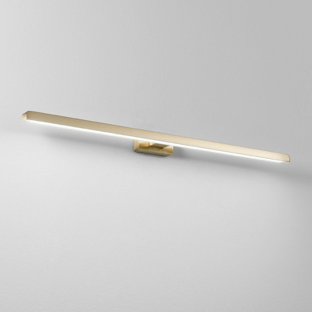 APPLIQUE LED LANCER ORO FISSAGGIO PARETE E SPECCHIO 13W 1000LM 4000K IP54 75x9x4CM