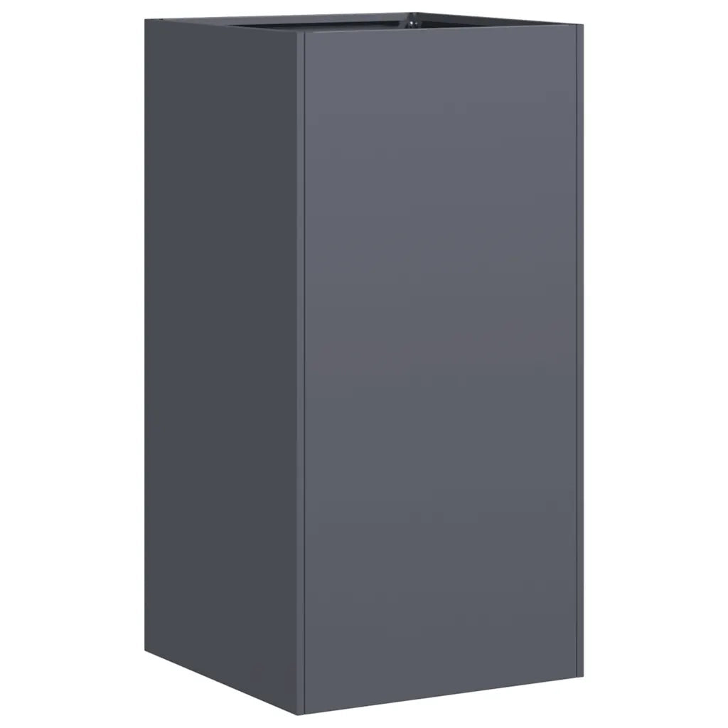 Fioriera Antracite 40x40x80 cm in Acciaio Laminato a Freddo 860705