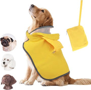Impermeabile per Cani a Doppia Camada con Cappuccio Impermeabile trasparente, Strisce Riflettenti e Borsa di Stoccaggio per Cani di Dimensioni Grande, Media e Piccola