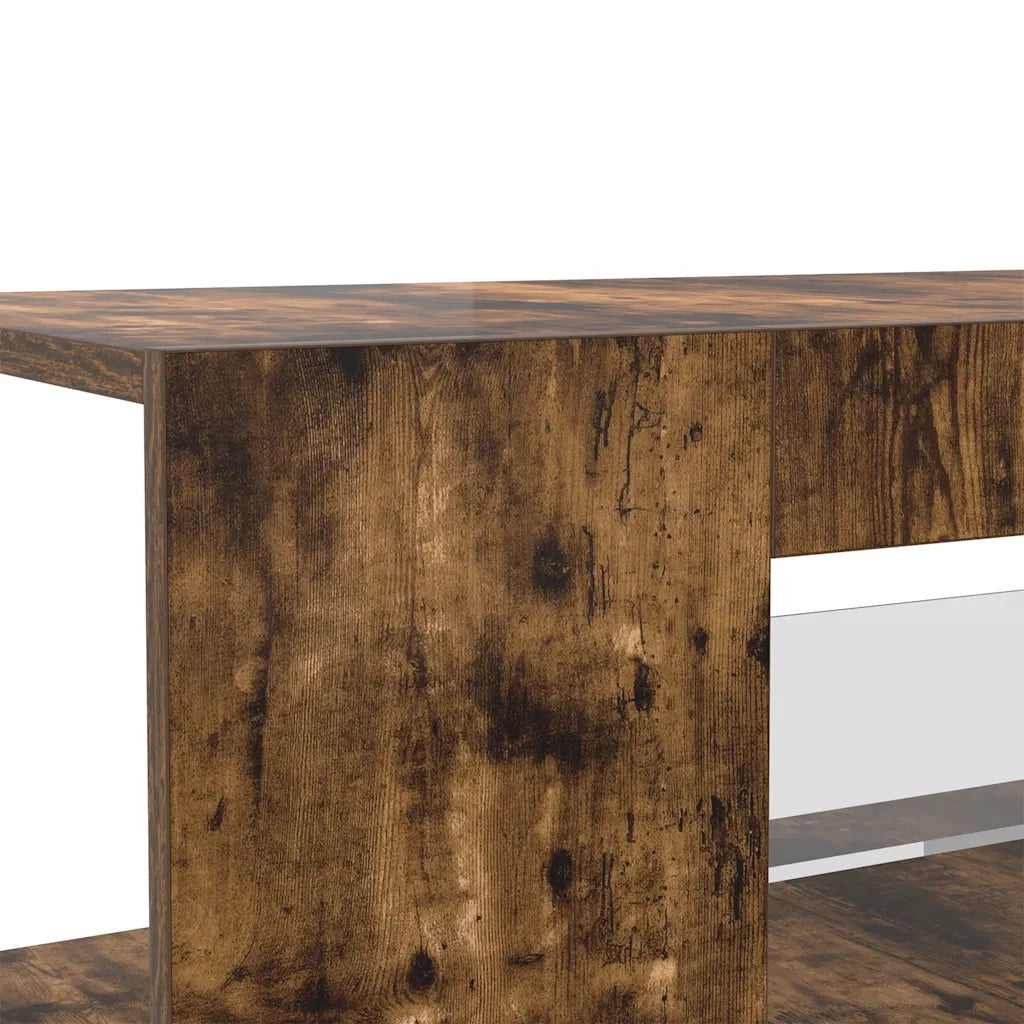 Mobile Porta TV con Luci LED Rovere Fumo 90x39x30 cm cod mxl 8080