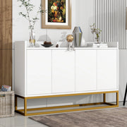 Credenza 4 Ante senza Maniglie ¨C MINIMAL ¨C Bianco, Stile Moderno
