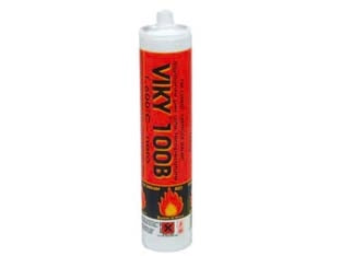 SIGILLANTE PER ALTE TEMPERATURE (1600  °) IN CARTUCCIA- - gr.500 colore nero - 5 pezzi