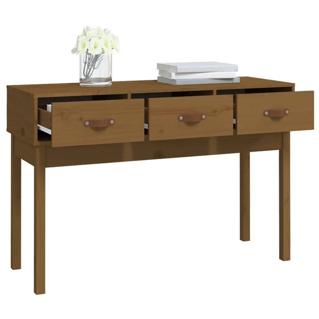 Tavolo Consolle Ambra 114x40x75 cm in Legno Massello di Pino 821757