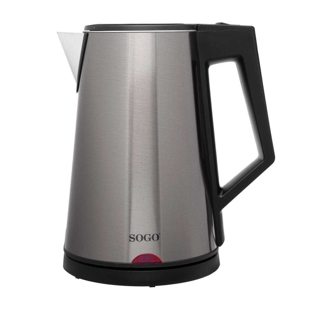 Bollitore elettrico deluxe 1,7L acciaio inox, mantenitore calore 55°C, triplo sistema sicurezza 1830W cucina - SOGO