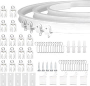 Fascia plafond flessibile curva per tende - kit di installazione da 2 metri