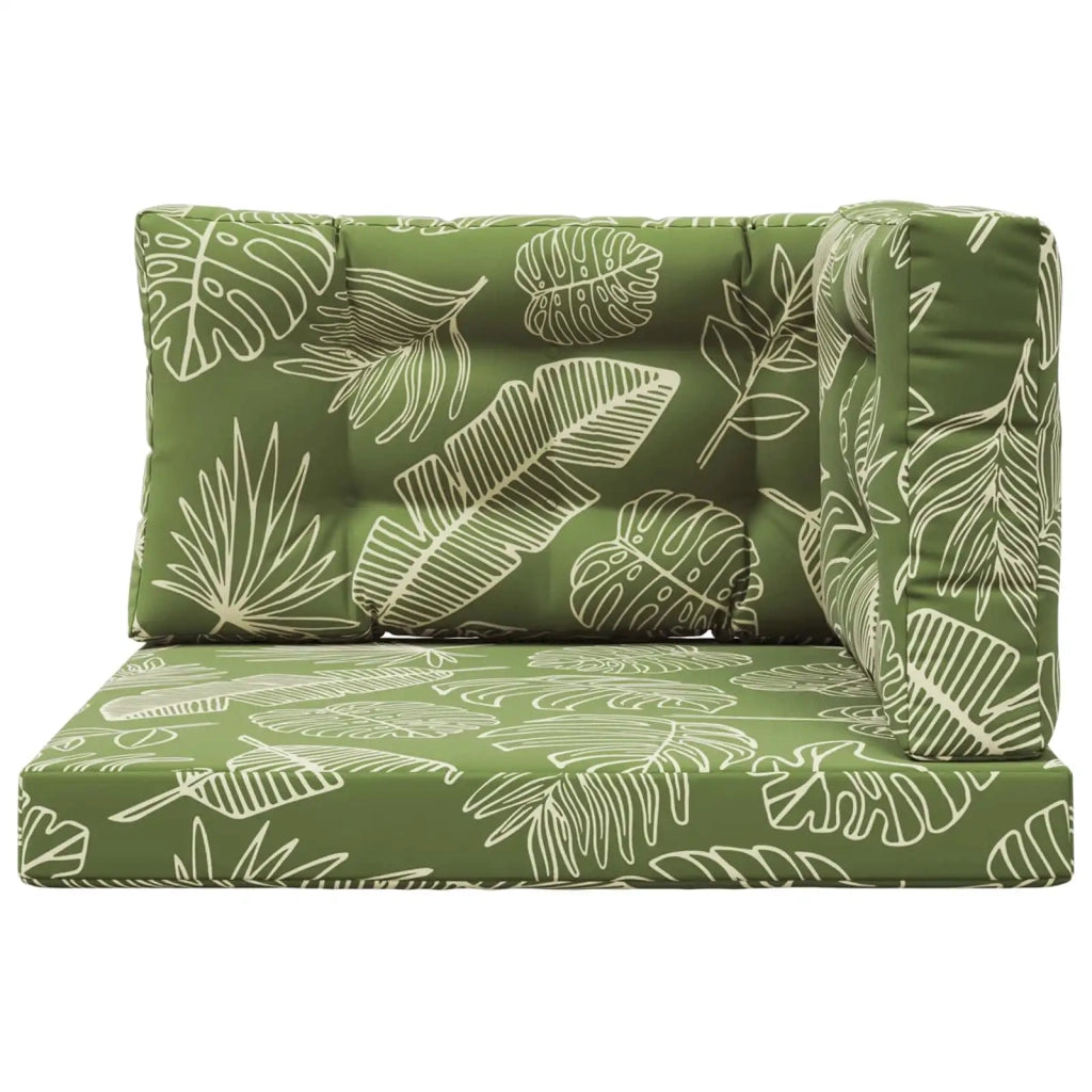 Cuscino per divano da esterno 3 pcs Design a foglia Poliestere