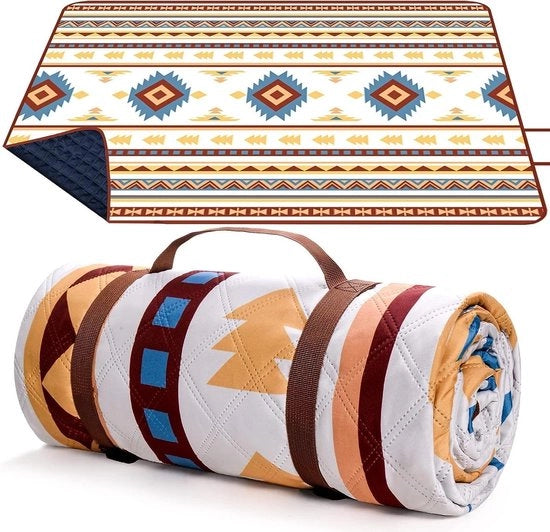 Tenda da picnic 200 x 200 cm - Resistente al sabbia - Portatile e lavabile - Tenda per picnic - Barbecue e campeggio - Beige