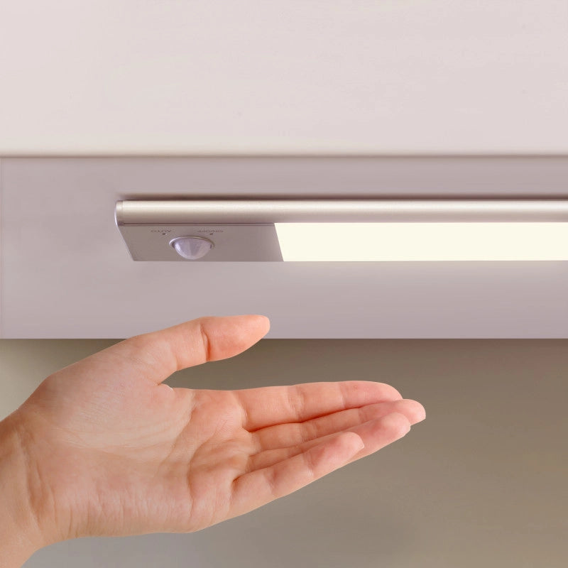 Lampada LED ricaricabile con USB Kaus con sensore di movimento, L400mm, Tecnoplastica e Alluminio, Anodizzato opaco