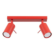 Plafoniera RING 2 rosso
