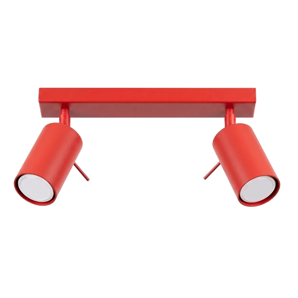 Plafoniera RING 2 rosso