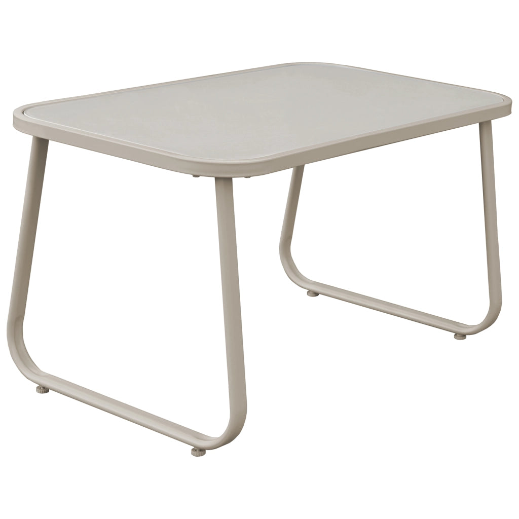 Set di mobili da giardino a 4 posti in textilene beige TENERIFE