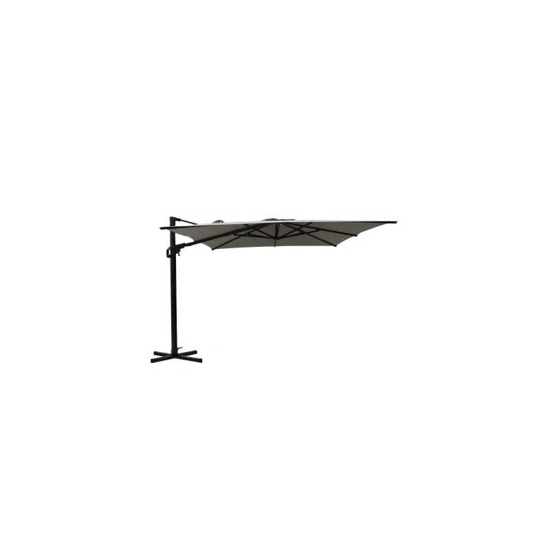 Ombrellone Noah alluminio palo lateraleantracite m3x3h2,42 con cover