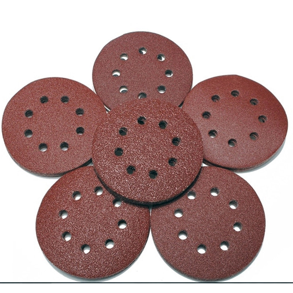 Trade Shop - Set 25 Disco Abrasivo Velcrati Diametro 225mm F16 Foro Per Smerigliatrice Grana -   -grana P100    -