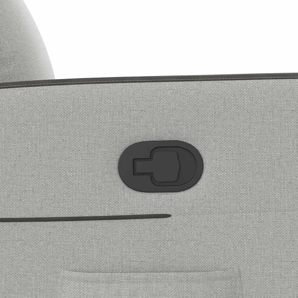 Poltrona Reclinabile in Tessuto Grigio Nuvola 4104824